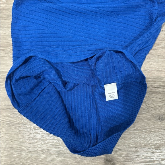 Dana Buchman Sleeveless Cobalt Blue Acrylic Mockneck Top Size S New With Tags - Picture 10 of 14